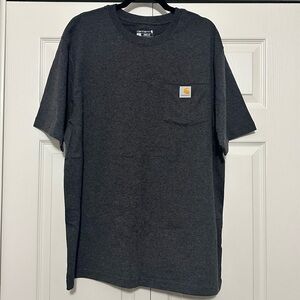 Carhartt Loose Fit Heavyweight Short Sleeve Pocket T-Shirt Dark Gray‎ Large K87